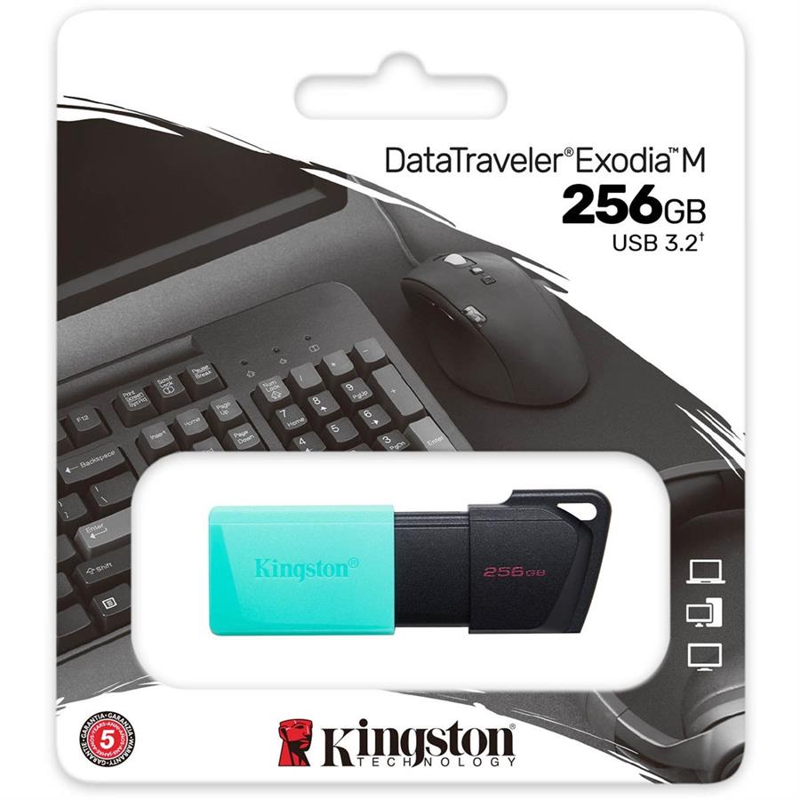 Pendrive Kingston 256GB Data Traveler Exodia 3.2 DTXM