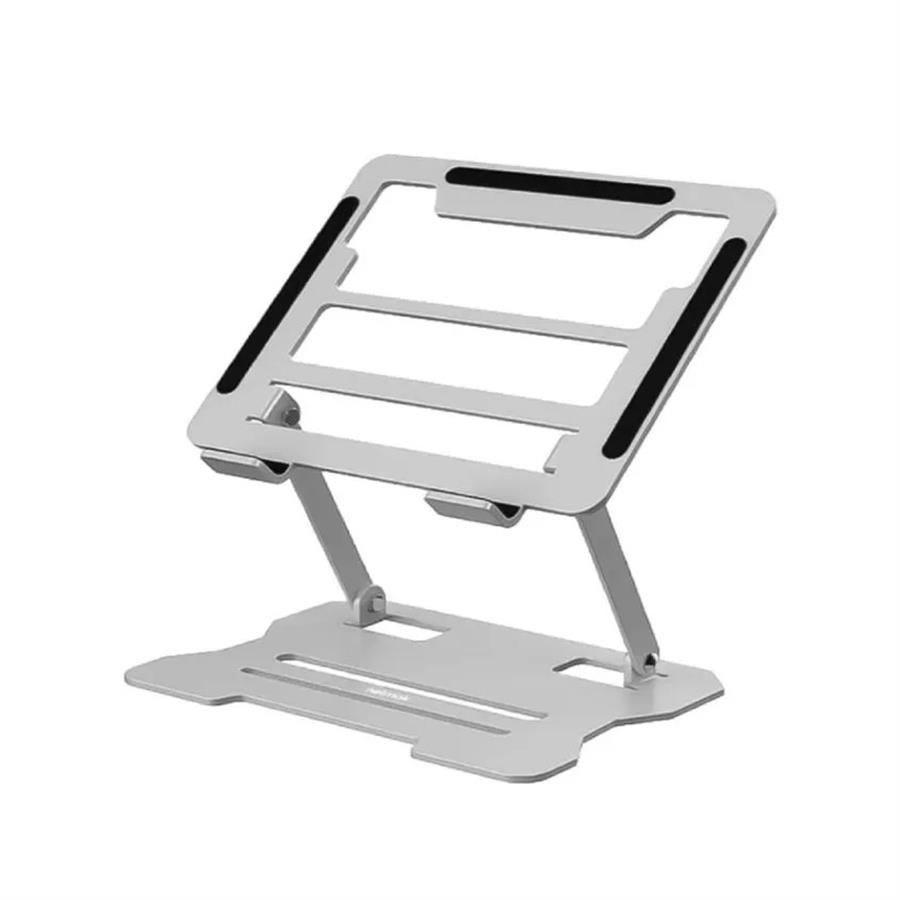Soporte metalico para notebook plegable 25x21cm netmak