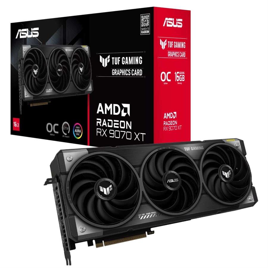 Placa de Video ASUS AMD Radeon TUF RX9070XT O16G G