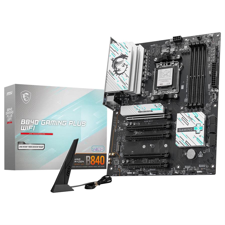 Mother MSI B840 GAMING PLUS WIFI DDR5 AM5 (Serie 7000/8000/9000) (6589)
