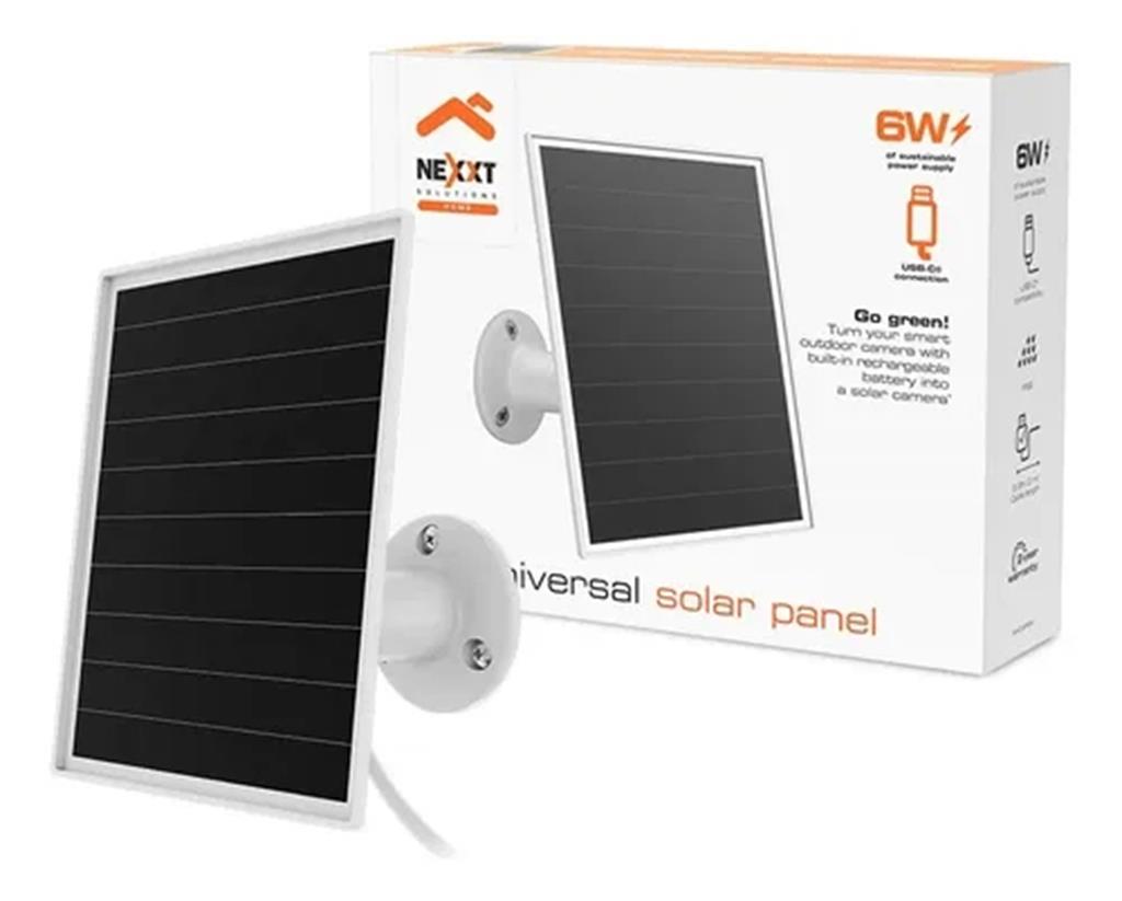Nexxt Panel Solar Universal 6w para cam int , exte