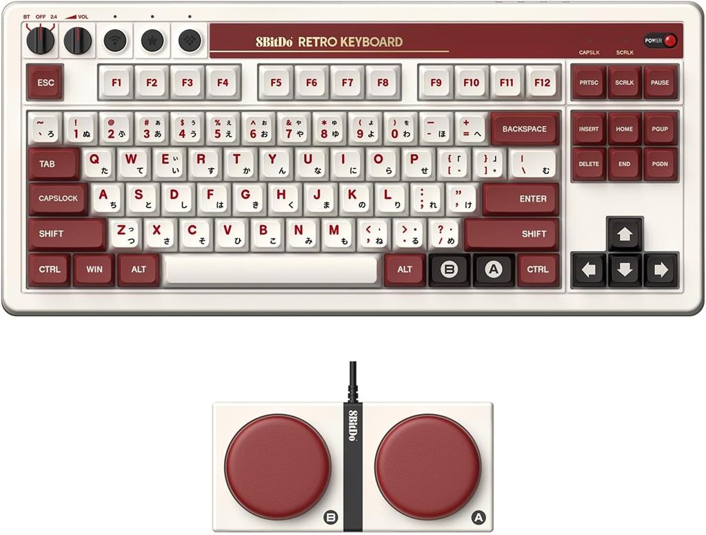 8Bitdo Teclado Retro 85HA01108 Fami Edition Wired / Wireless Mecanico