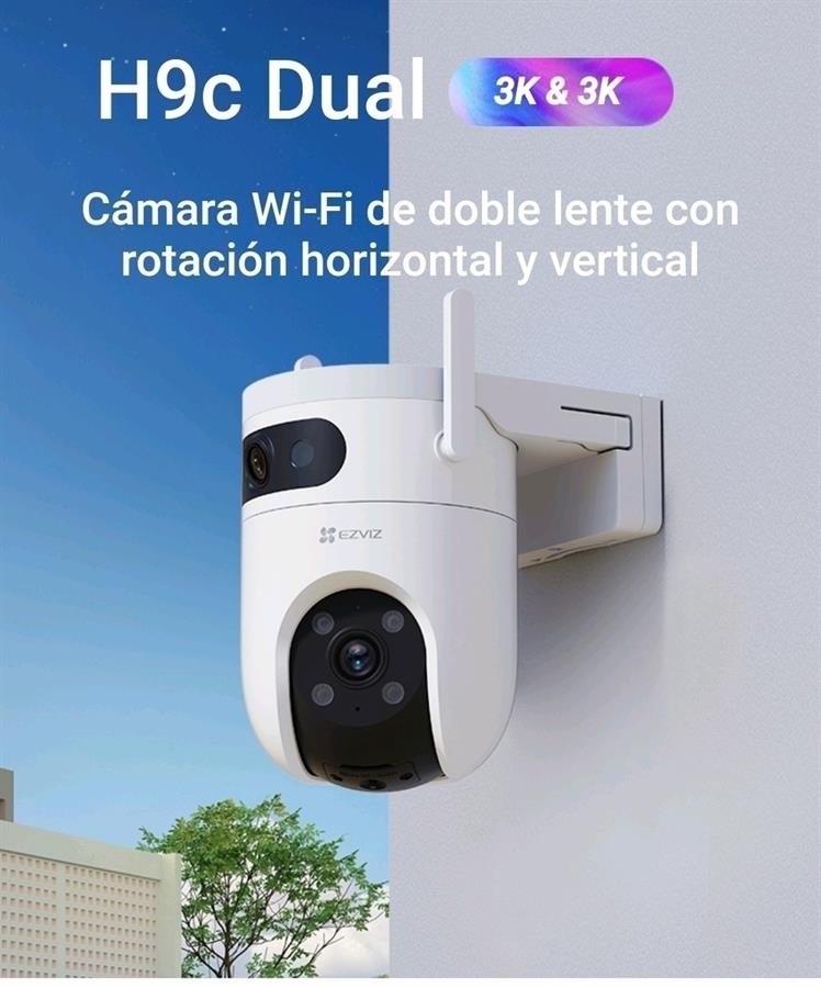 Camara Wifi Ezviz H9C Exterior Doble Lente 3K   3K