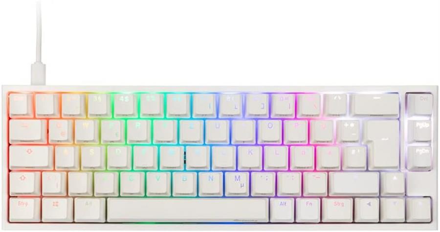 Teclado Gamer Ducky One 2 Sf Rgb White Speed Abs 65 Mecanico