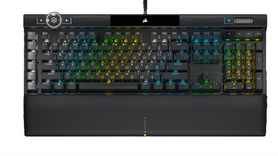Teclado Corsair K100 RGB Mecanico Switch Cherry MX Black (1935)