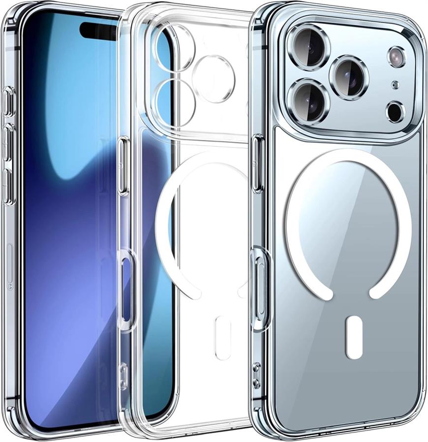 Combo Funda magnetica+ vidrio templado para Iphone 17 Pro Max (consultar colores)
