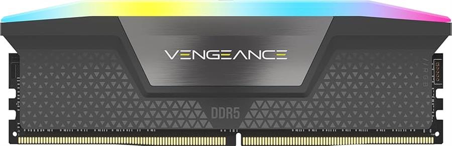 Memoria Ram UDIMM CORSAIR VENGEANCE 16GB DDR5 6000MHz CL36 1.35V (1 x 16GB) Negro RGB