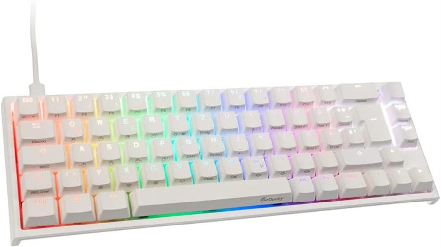 Teclado Gamer Ducky One 2 Sf Rgb White Speed Abs 65 Mecanico