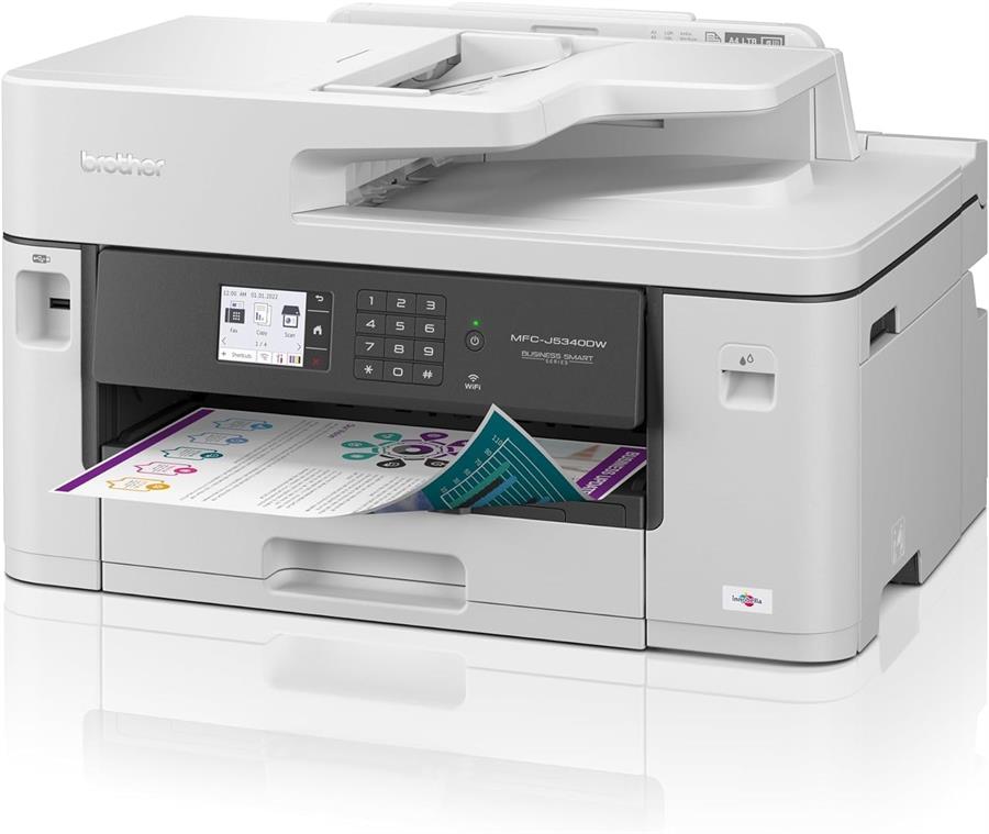 Impresora Multifuncion Inkjet Brother Color MFCJ5340DW A3