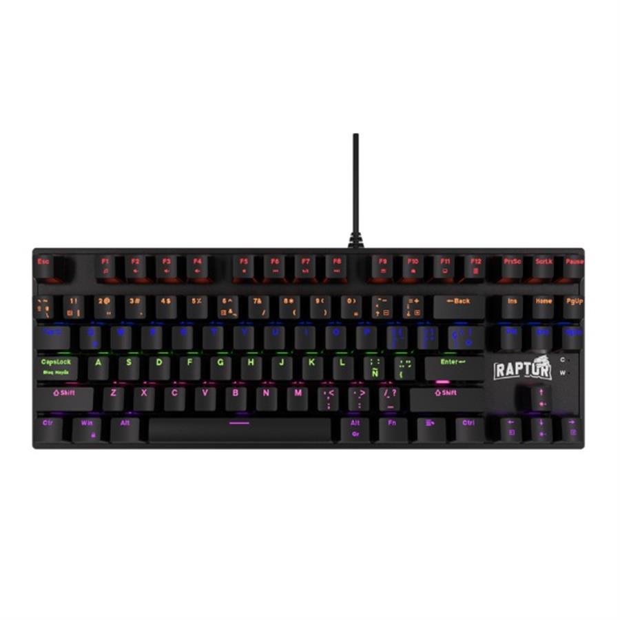 Teclado Gamer Raptor Fireclaw M87 Mecanico Retroiluminado Switch Red Outemu (consultar colores)
