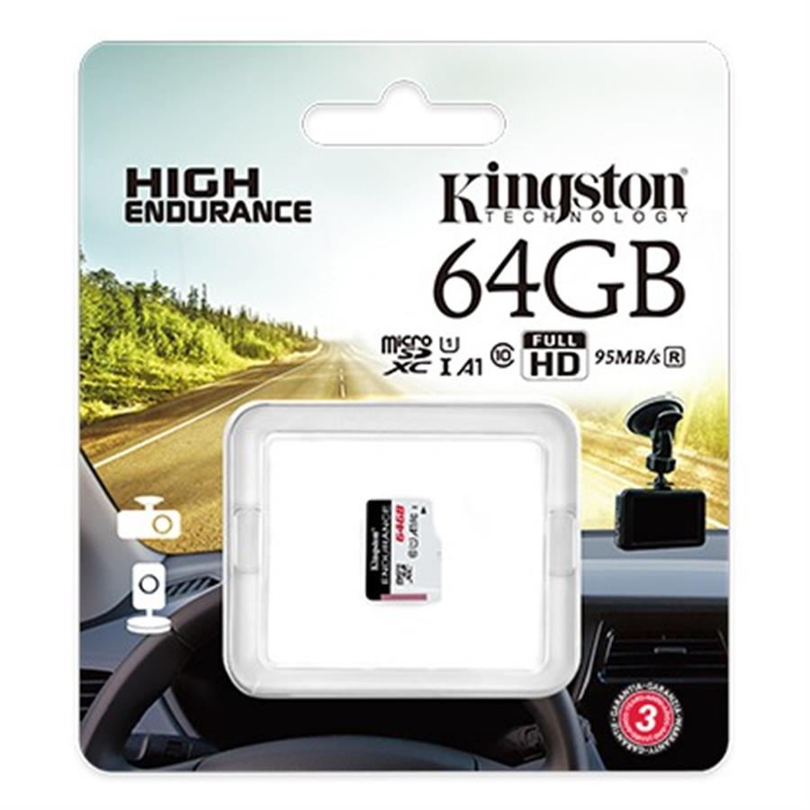 Memoria Micro SD Kingston 64GB Endurance sin adap (Video seguridad)