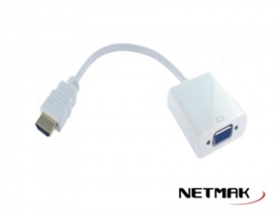 Conversor HDMI a VGA + Audio Netmak (NM-C81A)