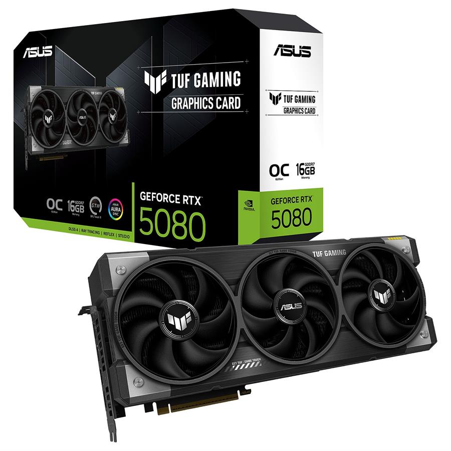 Placa de Video ASUS TUF Gaming GeForce RTX™ 5080 OC Edition 16GB GDDR7