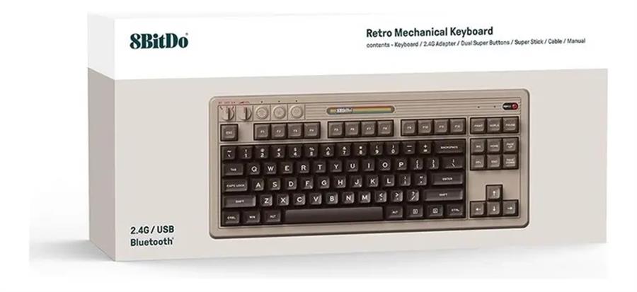 8Bitdo Teclado Retro 85HA03 108 C64 Wired / Wireless Mecanico