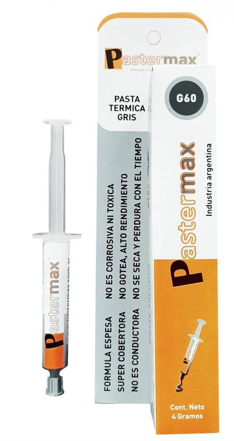 Grasa Siliconada Jeringa G60 Gris Pastermax 4 Grs.