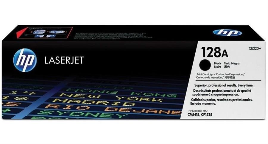 TONER HP ORIGINAL 128A (HEWCE320A) NEGRO