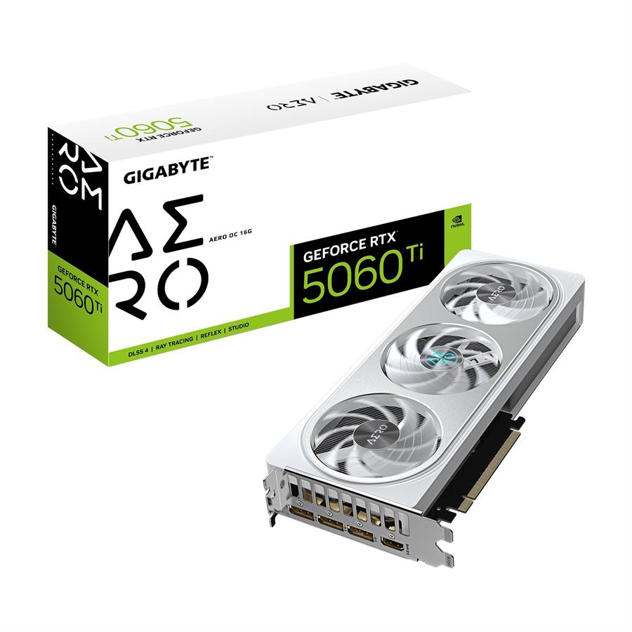 Placa de video Gigabyte GeForce RTX 5060 Ti Aero OC 8GB