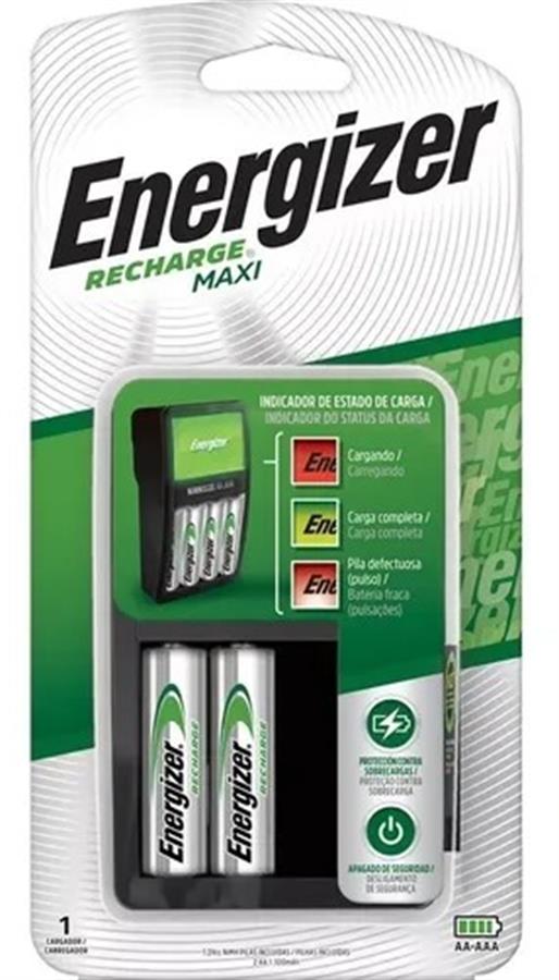 Cargador de Pila Energizer Recargable Maxi AA-AAA (CHVCM4)