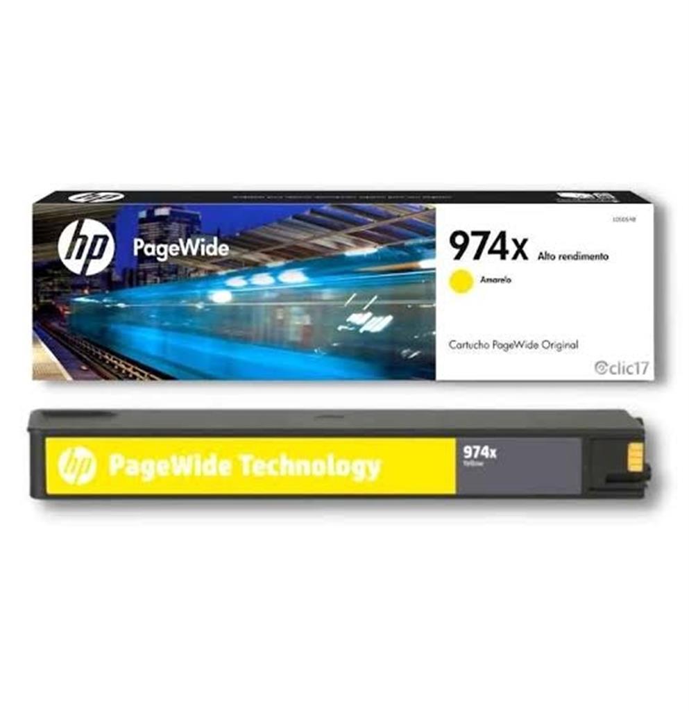 Cartucho de tinta HP 974XL Amarillo Alto Rendimiento