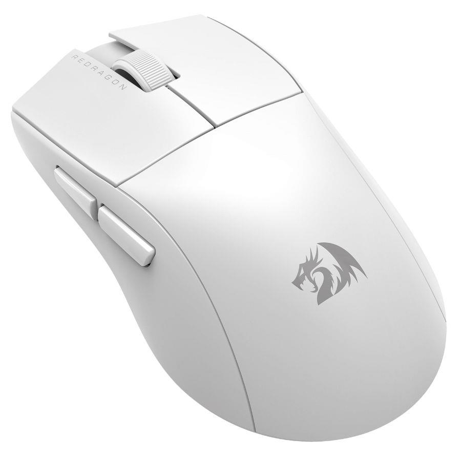 Mouse Inalámbrico Redragon King M916 Pro 4K Blanco