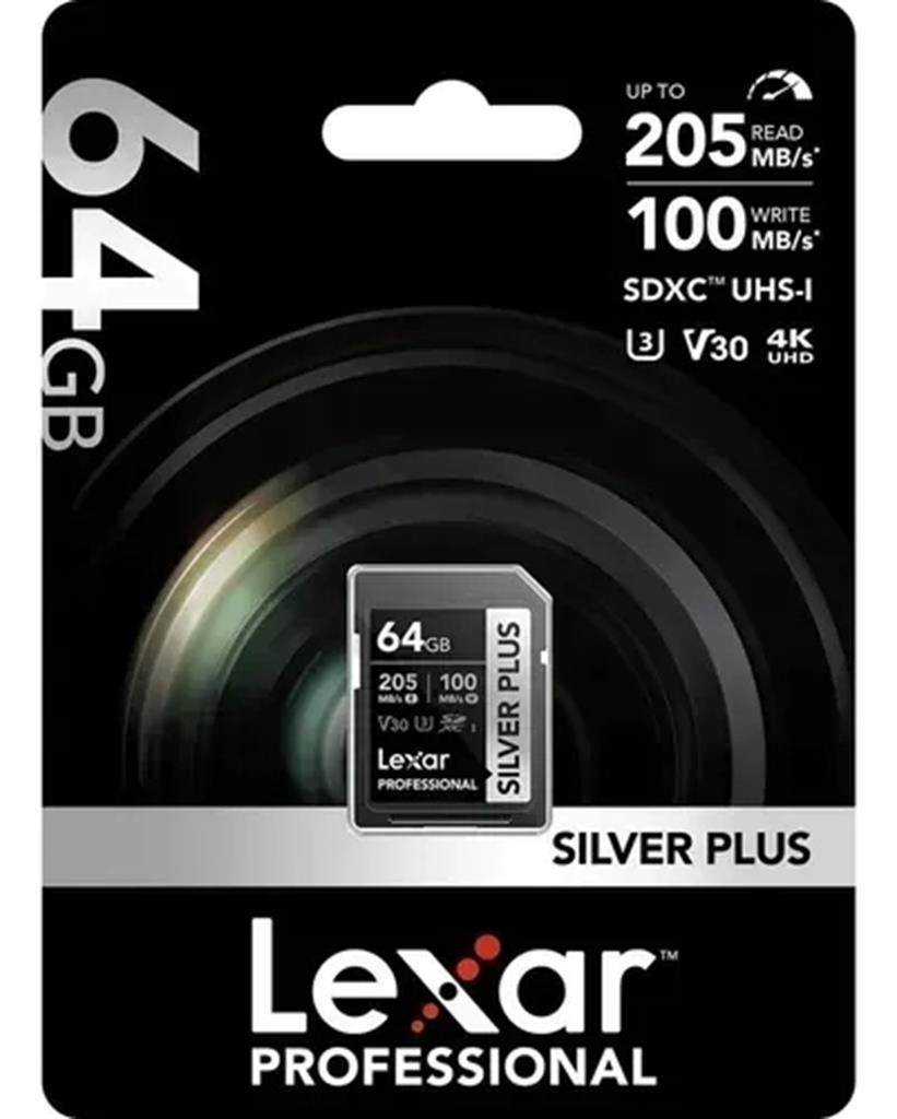 Tarjeta MICRO SD SILVER PLUS SDXC Lexar 64GB UHS-I