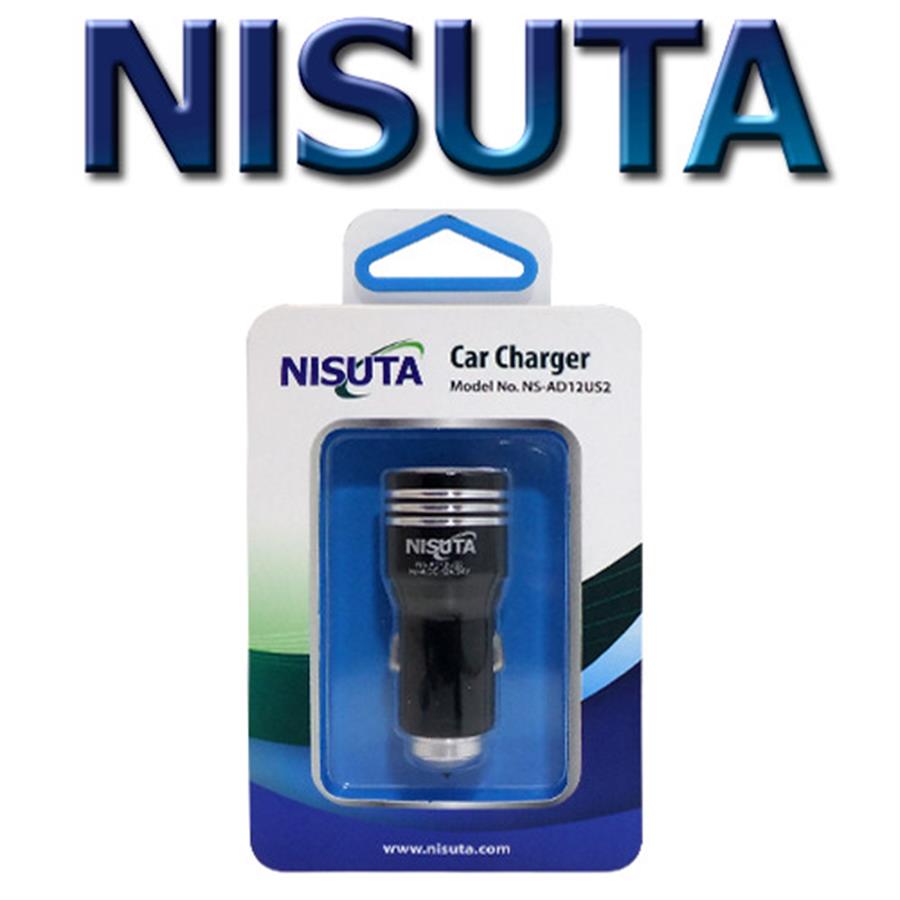 Cargador 12v a 2 USB Nisuta (NS-AD12US2)