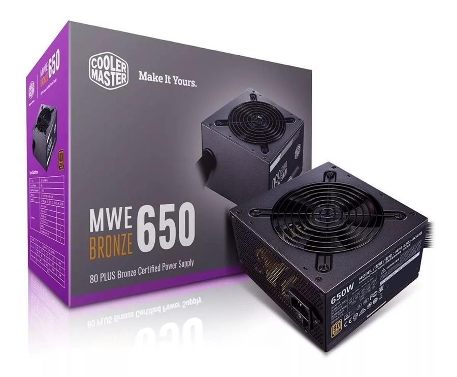 Fuente Cooler Master 650W MWE Bronze 650 V3