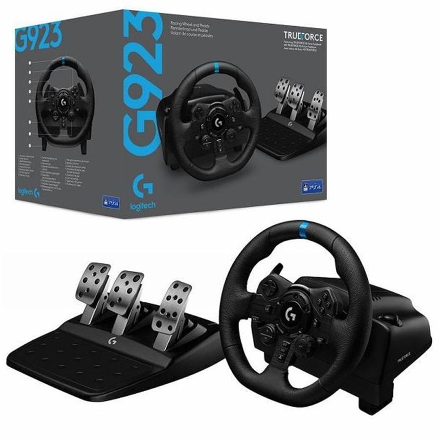 Volante y pedales Logitech G923 Racing para PS5, PS4 y PC (941-000148)
