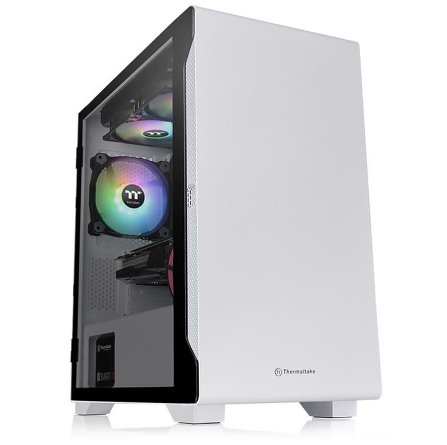 Gabinete Thermaltake S100 Mid-Tower TG Fan x1 White