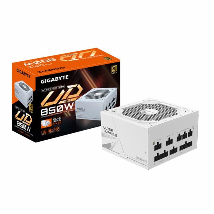 Fuente Gigabyte UD850GM 80 Gold Modular Blanca