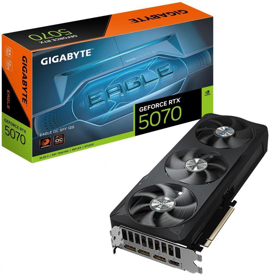 Placa de video Gigabyte GeForce RTX 5070 EAGLE OC 12G