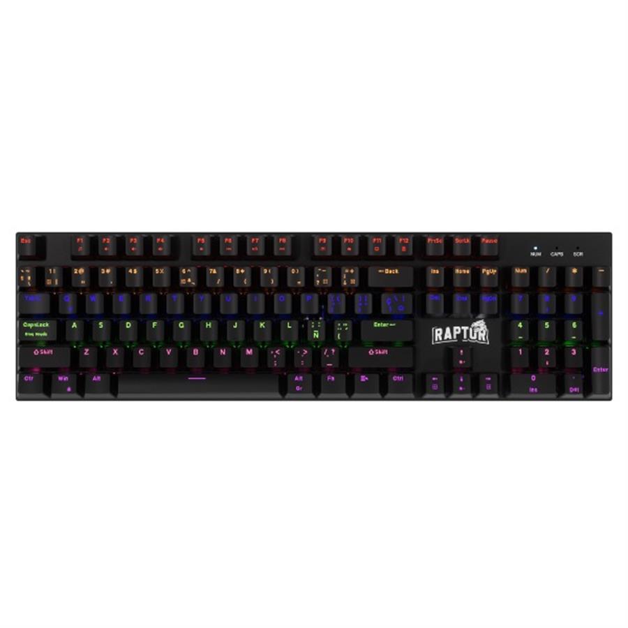 Teclado Gamer Raptor Fireclaw M104 Mecanico Retroiluminado Switch Red Outemu (Consultar colores) (2139)