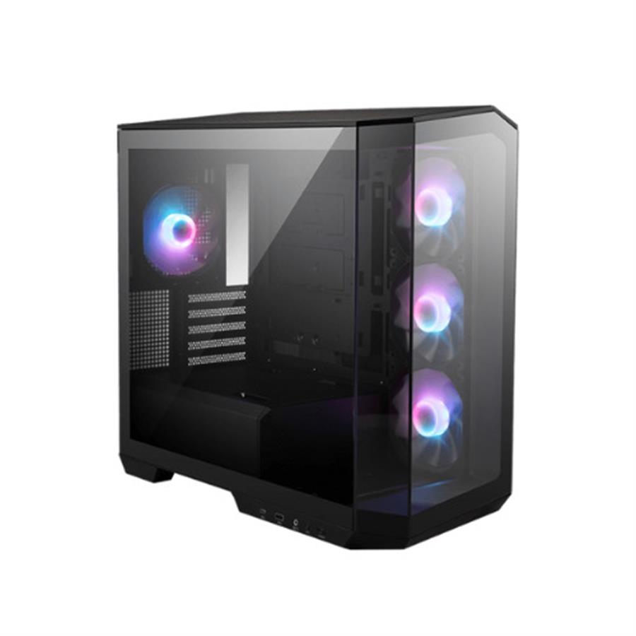 Gabinete MSI MAG PANO M100R PZ Micro ATX TG x2 ARGB Fan x4 Black