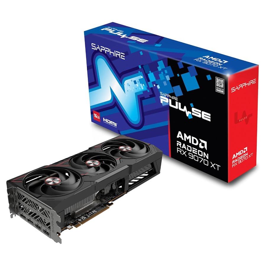 Placa de video Sapphire Radeon RX 9070 XT PULSE 16GB GDDR6